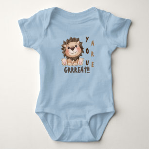 You are Grrreat Cute Lion Baby Baby Bodysuit