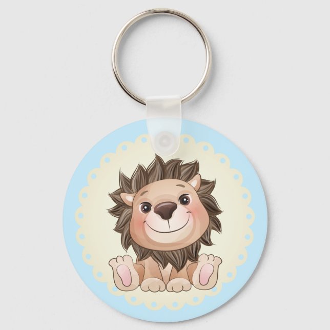 You are Grrreat Cute Lion Baby Boy   Keychain (Front)