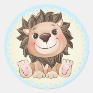 You are Grrreat Cute Lion  Classic Round Sticker