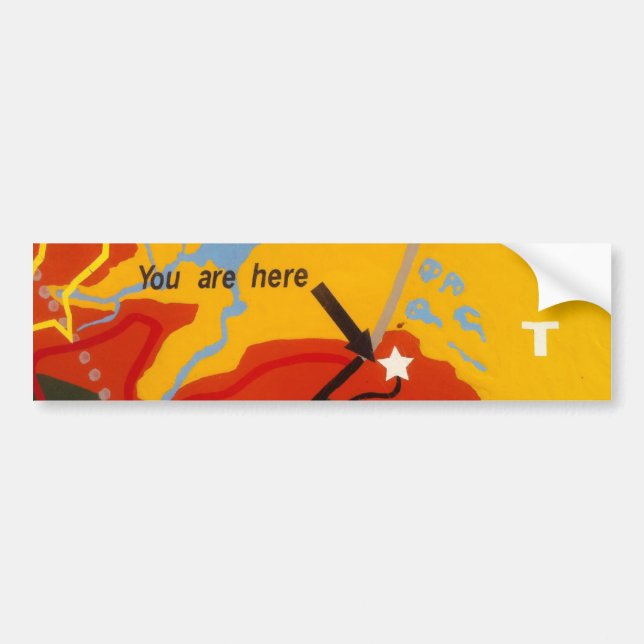 You Are Here bumper sticker (Front)