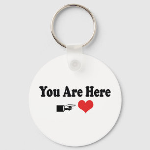 You Are Here Keychain