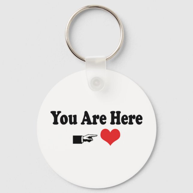 You Are Here Keychain (Front)