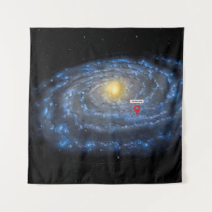 You are here: Milky Way map Tapestry