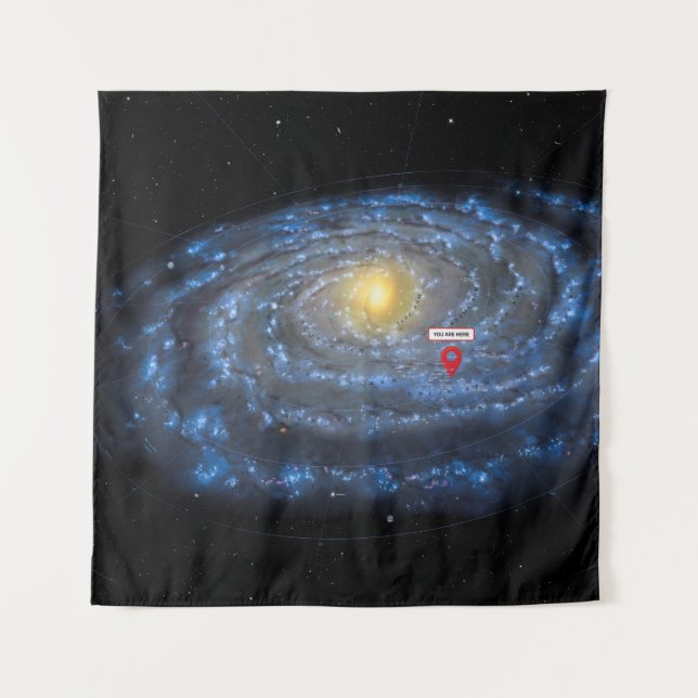 You are here: Milky Way map Tapestry (Front)