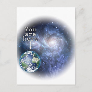 You are here postcard