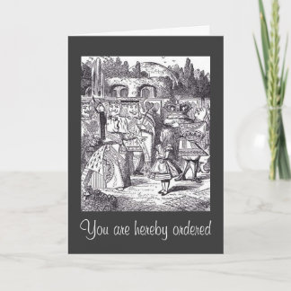You are hereby ordered card