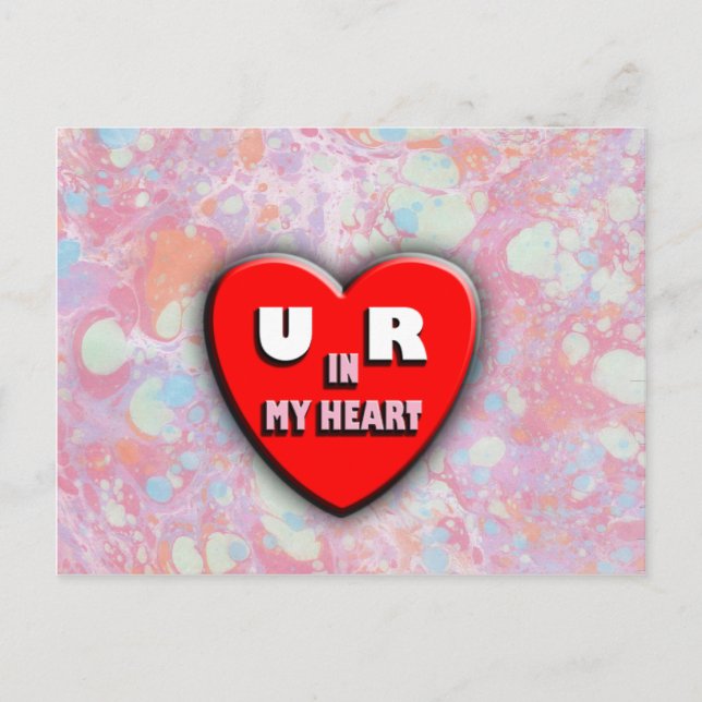 You Are In My Heart Postcard (Front)