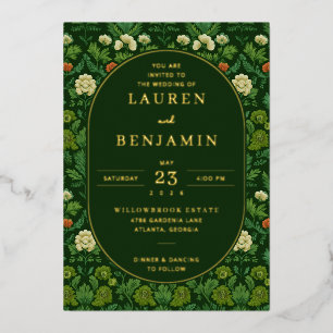 You Are Invited Elegant Green Floral