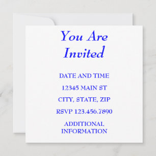YOU ARE INVITED INVITATION