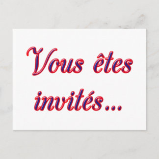 You Are Invited Invitation Postcard