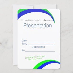 You are invited to a business presentation event invitation