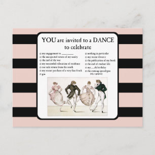You are Invited to A Dance to Celebrate Invitation Postcard