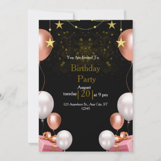 You Are Invited To Birthday Party Invitation