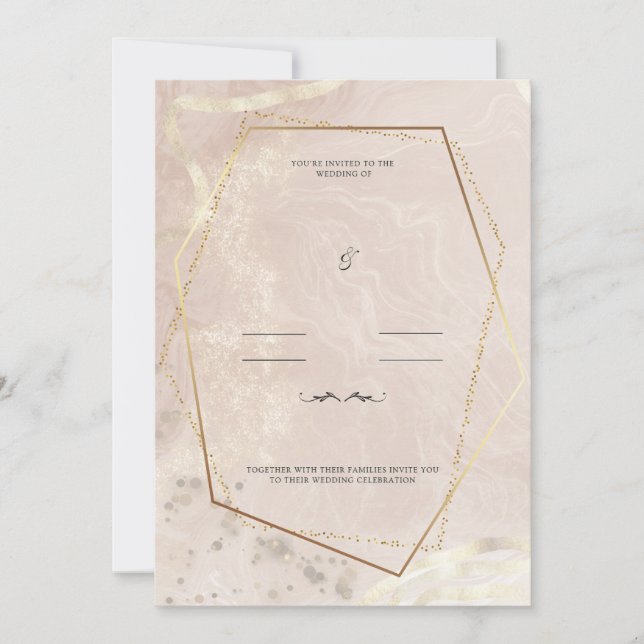 You are invited to the wedding of invitation (Front)