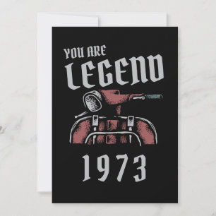 You Are Legend Old vespa Invitation