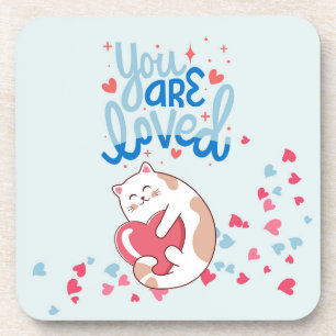 You Are Loved Cats Coaster