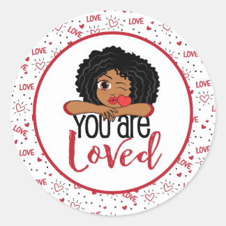 You Are Loved   Classic Round Sticker