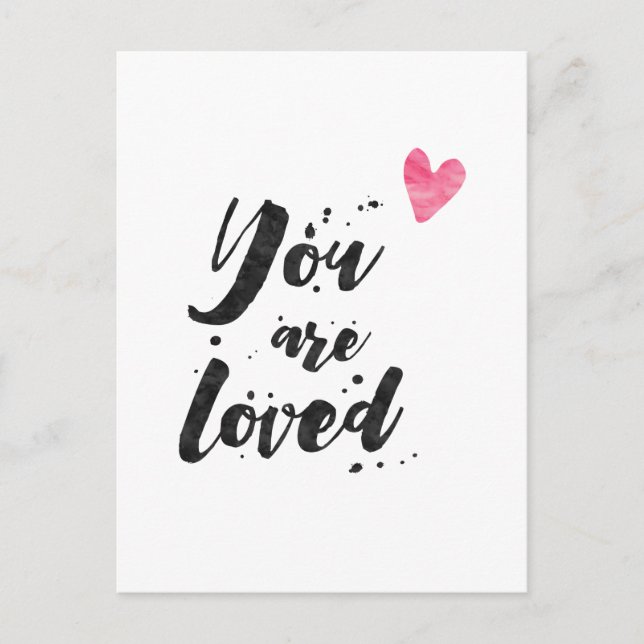 You Are Loved - Inspirational Card (Front)