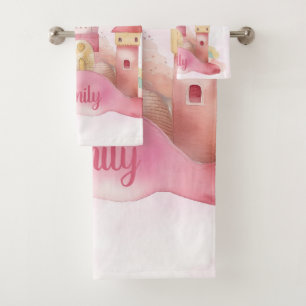 You are Loved Palace on the Pink Cloud Bath Towel Set