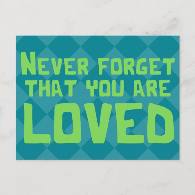 You Are Loved Platonic Valentine Postcard (Front)