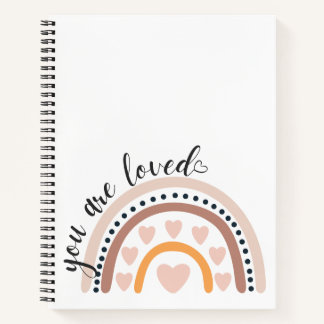 You are Loved Rainbow Notebook Gift