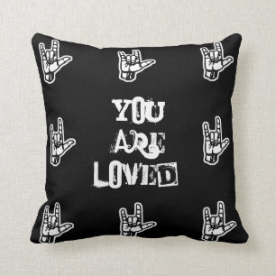 "You Are Loved" Sign Language Pillow