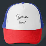 You are loved sun motivation quote mindful blessed trucker hat<br><div class="desc">Design</div>