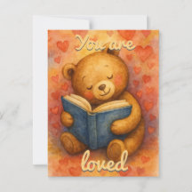 You Are Loved – Watercolor Book & Heart Postcard
