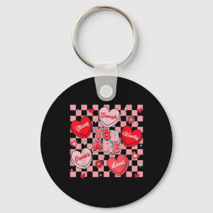 You Are Loved Worthy Enough Candy Heart Teacher Va Keychain