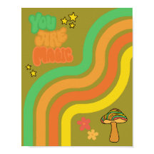 You Are Magic - Retro Mushroom