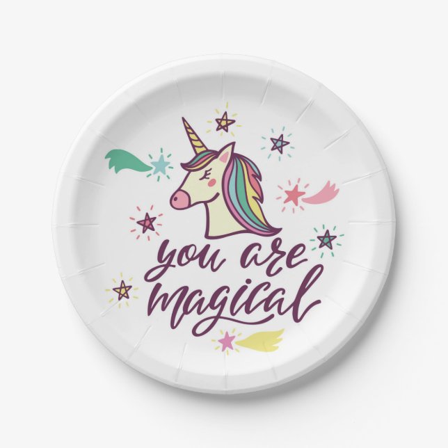 You Are Magical Paper Plate (Front)