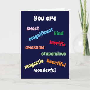 You are Marvellous: Birthday Card