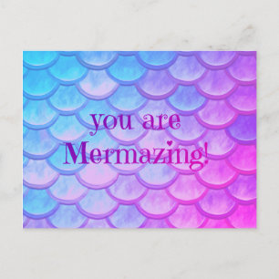 You are Mermazing Postcard