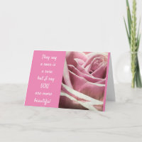 YOU ARE MORE BEAUTIFUL THAN A ROSE LOVE CARD