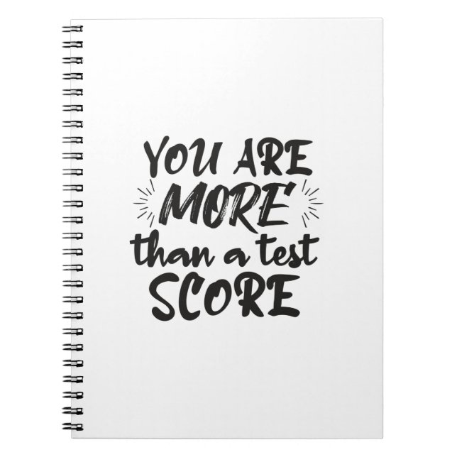 YOU ARE MORE THAN A TEST SCORE NOTEBOOK (Front)