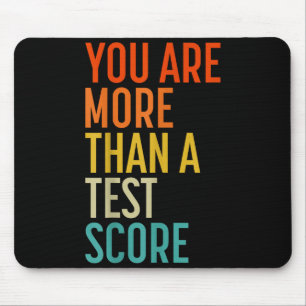 You Are More Than A Test Score Vintage Teacher Tes Mouse Pad