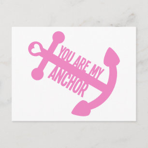 You Are My Anchor Postcard