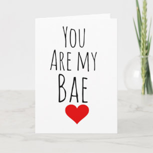 You are my bae bestselling valentine’s day holiday card