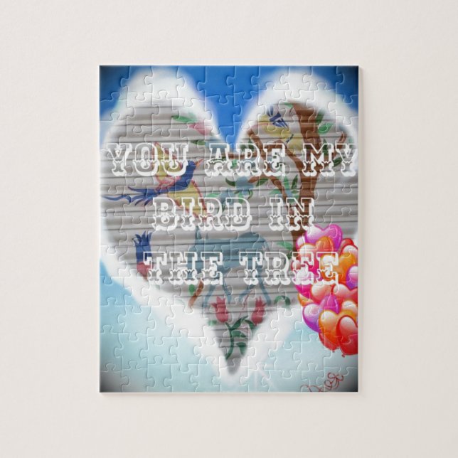 You Are My Bird in the Tree: Heartfelt Design Jigsaw Puzzle (Vertical)