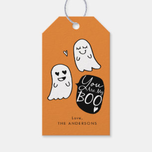 You Are My BOO!   Funny Halloween Ghost Love Gift Tags