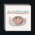 You Are My Cup of Calm Boho Latte Car Magnet<br><div class="desc">This soft V-neck tee features a charming boho latte cup design,  complete with sweet hearts,  delicate florals,  and a calming positive phrase. Perfect for cozy days,  coffee lovers,  or anyone who appreciates a gentle reminder to slow down and sip in the good.</div>
