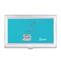 You Are My Cup of Tea Business Card Holder