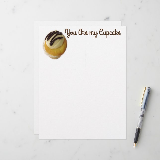 You Are My Cupcake  Letterhead (Front/Back In Situ)
