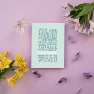 You Are My Favourite Human  Thank You Card