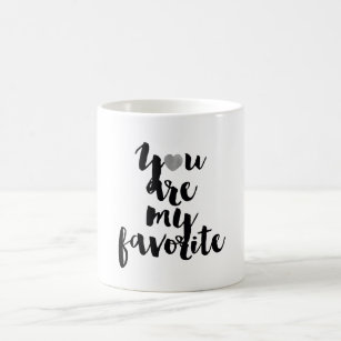 You are my favourite Silver Heart Coffee Mug