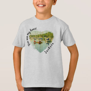 You are my heart . . .Red and Blue Sailboats T-Shirt