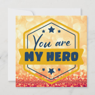 You Are My Hero Holiday Card