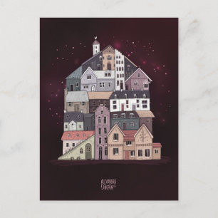 You are my home by Alexandra Dikaia Love Holiday Postcard