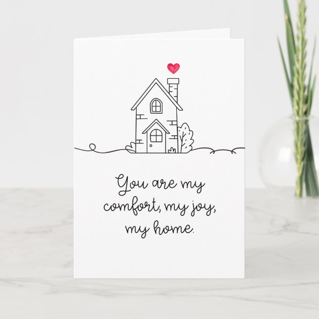 You Are My Home Folded Card (Front)