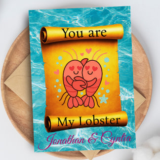 You are My Lobster forever Card
